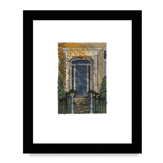 Framed Fine Art Print, Painterly Edge - 8x10 12x15 16x20 inches | Door 4, PEV-1000-1421, Prints, Fine art, Black Frame, 20 x 25 cm ,8 x 10 inches