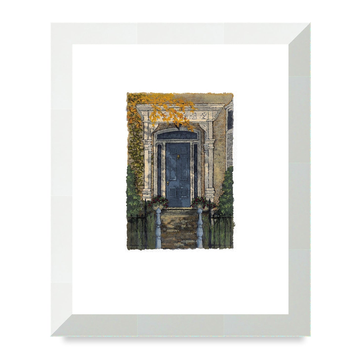 Framed Fine Art Print, Painterly Edge - 8x10 12x15 16x20 inches | Door 4, PEV-1000-1421, Prints, Fine art, Natural Frame, 20 x 25 cm ,8 x 10 inches