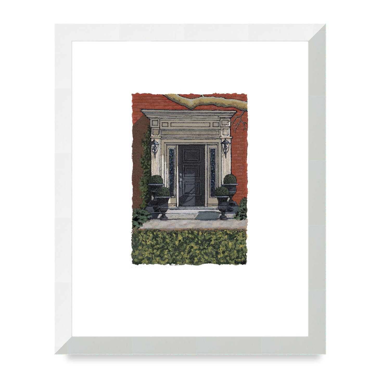 Framed Fine Art Print, Painterly Edge - 8x10 12x15 16x20 inches | Door 6, PEV-1000-1421, Prints, Fine art, Natural Frame, 30 x 38 cm ,12 x 15 inches