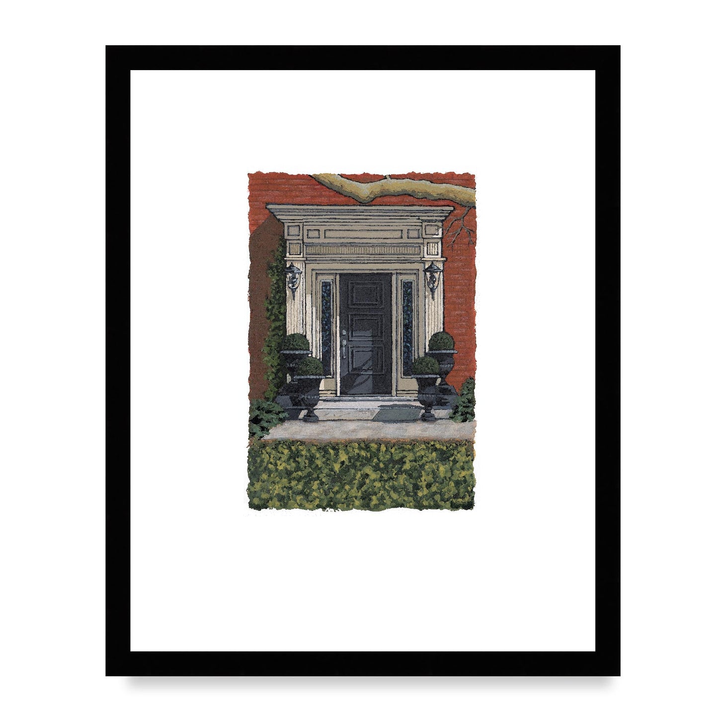 Framed Fine Art Print, Painterly Edge - 8x10 12x15 16x20 inches | Door 6, PEV-1000-1421, Prints, Fine art, Black Frame, 40 x 50 cm ,16 x 20 inches