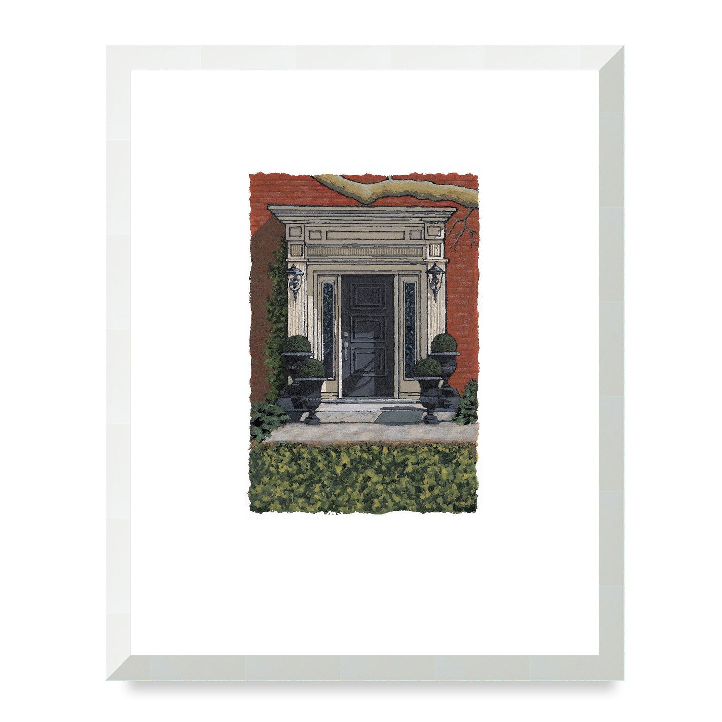Framed Fine Art Print, Painterly Edge - 8x10 12x15 16x20 inches | Door 6, PEV-1000-1421, Prints, Fine art, Natural Frame, 40 x 50 cm ,16 x 20 inches
