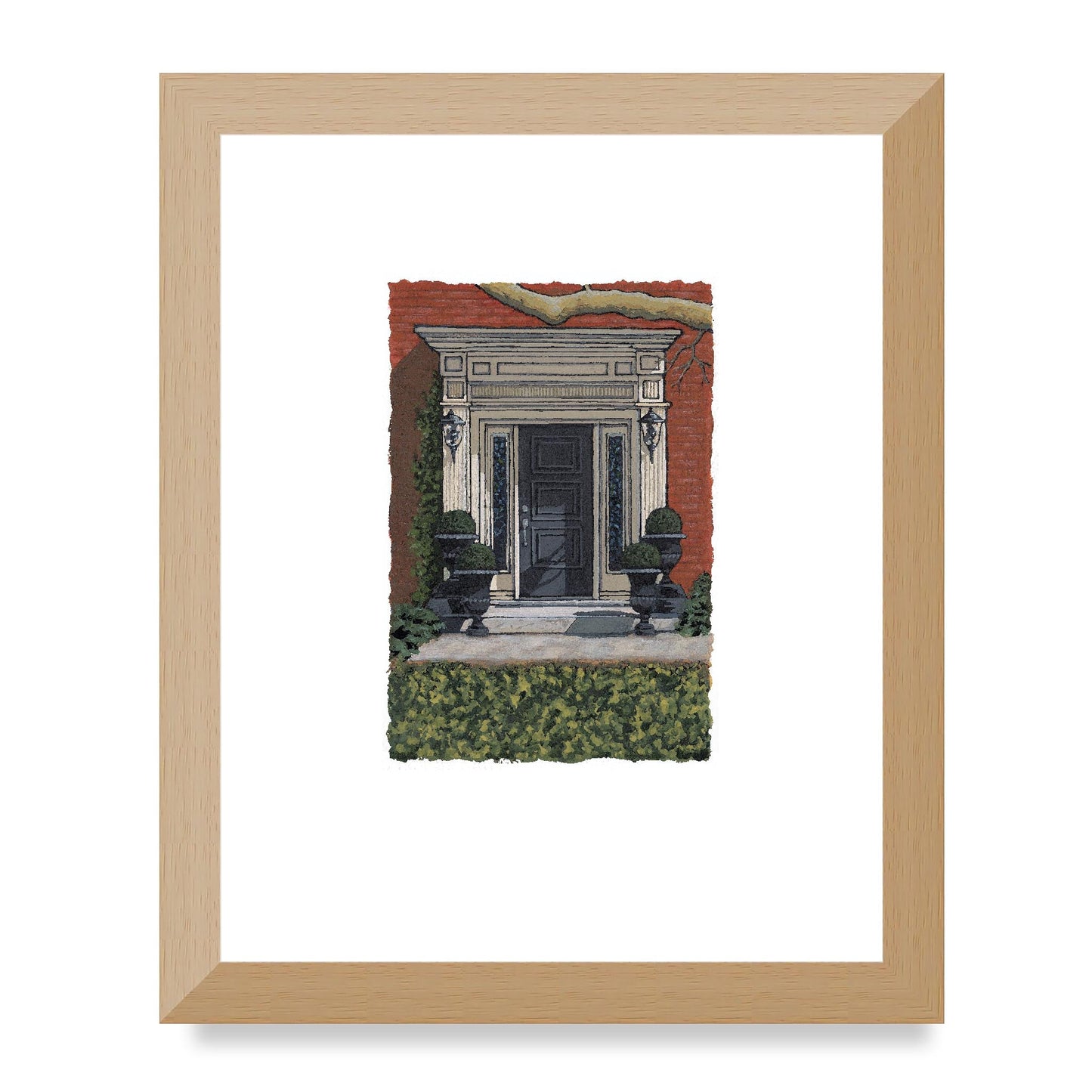 Framed Fine Art Print, Painterly Edge - 8x10 12x15 16x20 inches | Door 6, PEV-1000-1421, Prints, Fine art, White Frame, 20 x 25 cm ,8 x 10 inches