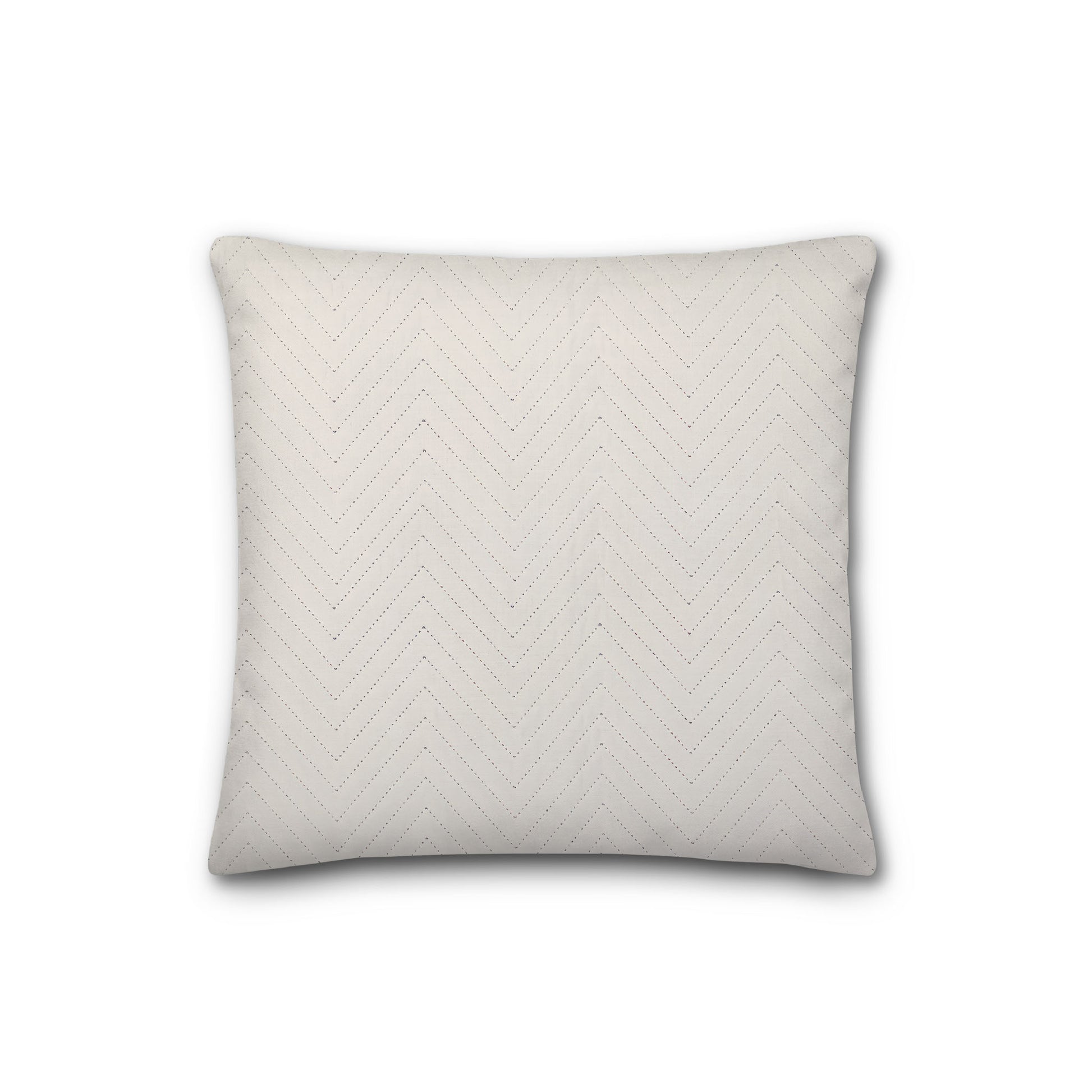 Pale Cream Quilted Polyester Pillow Sham | QPSH-MF-1013, 26 x 26 inches