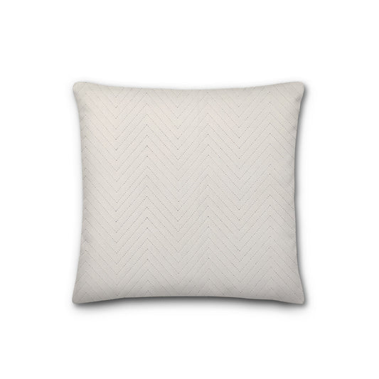 Pale Cream Quilted Polyester Pillow Sham | QPSH-MF-1013, 26 x 26 inches