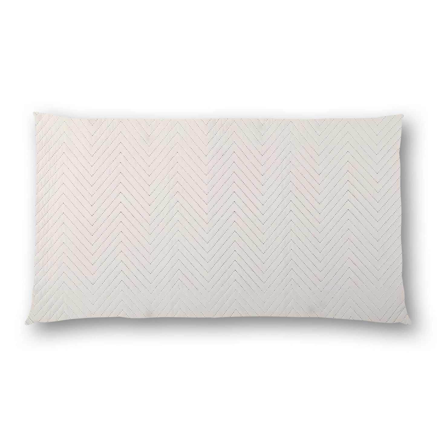 Pale Cream Quilted Polyester Pillow Sham | QPSH-MF-1013, 36 x 20 inches