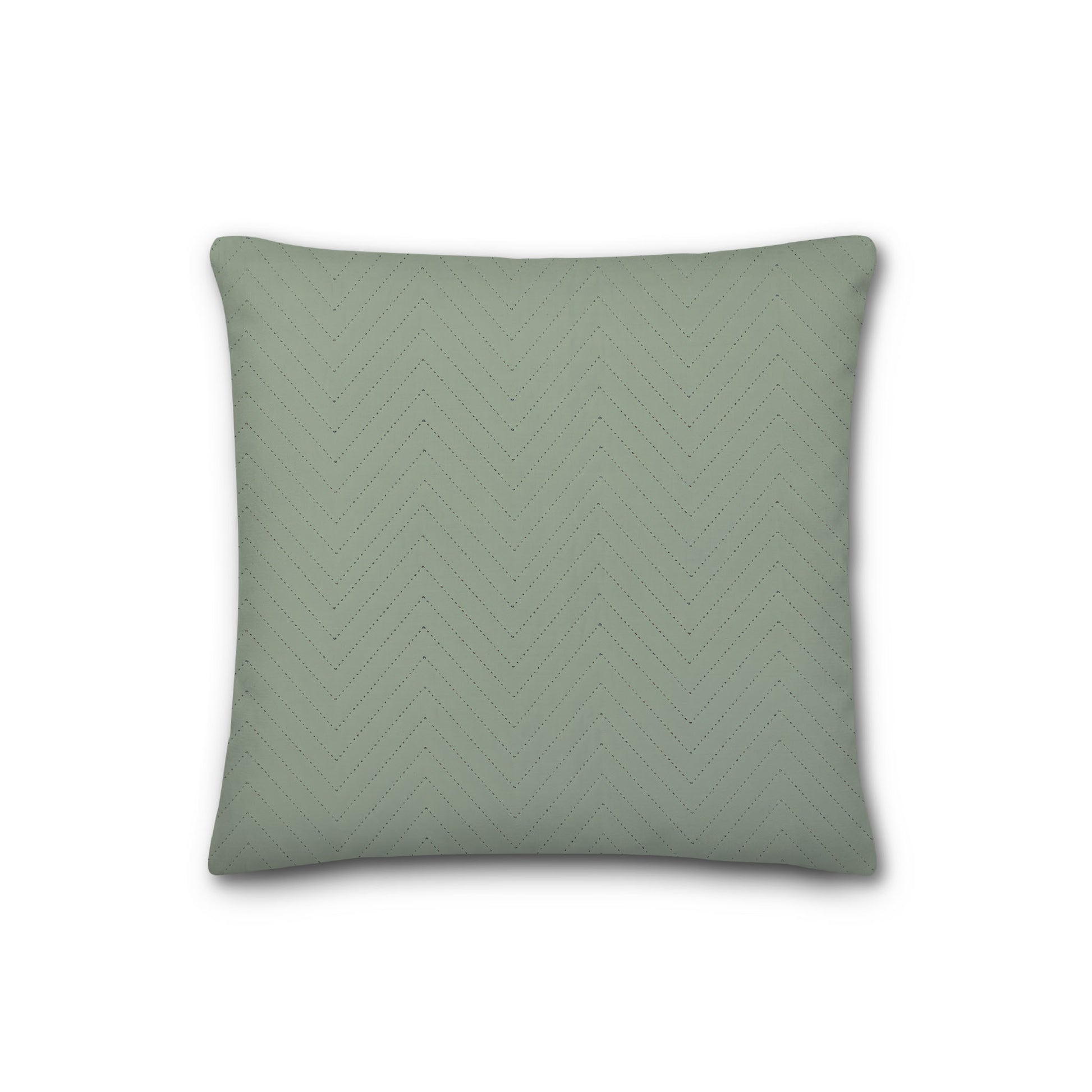 Green Quilted Polyester Pillow Sham | QPSH-MF-1052, 26 x 26 inches