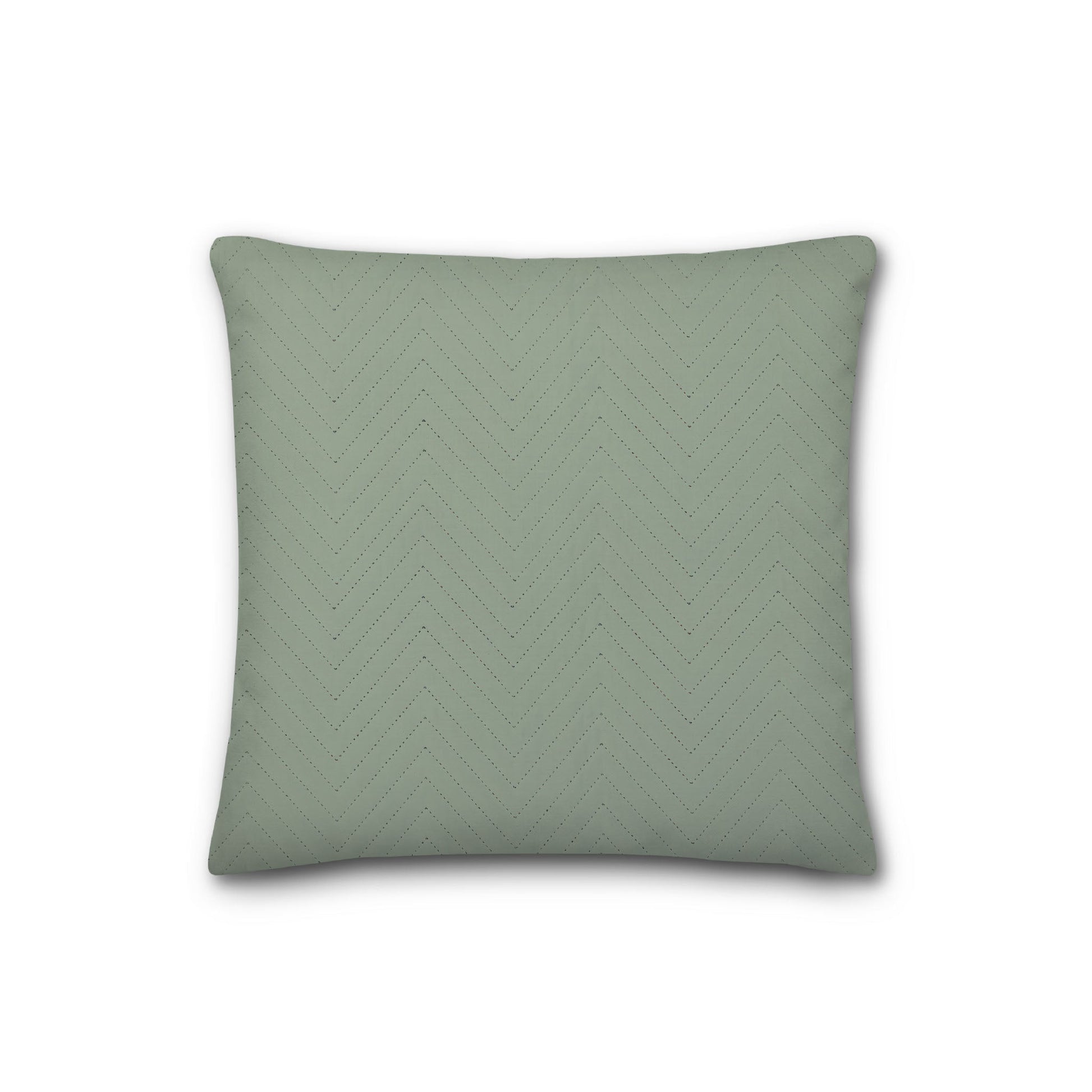 Green Quilted Polyester Pillow Sham | QPSH-CS-1052, 26 x 26 inches