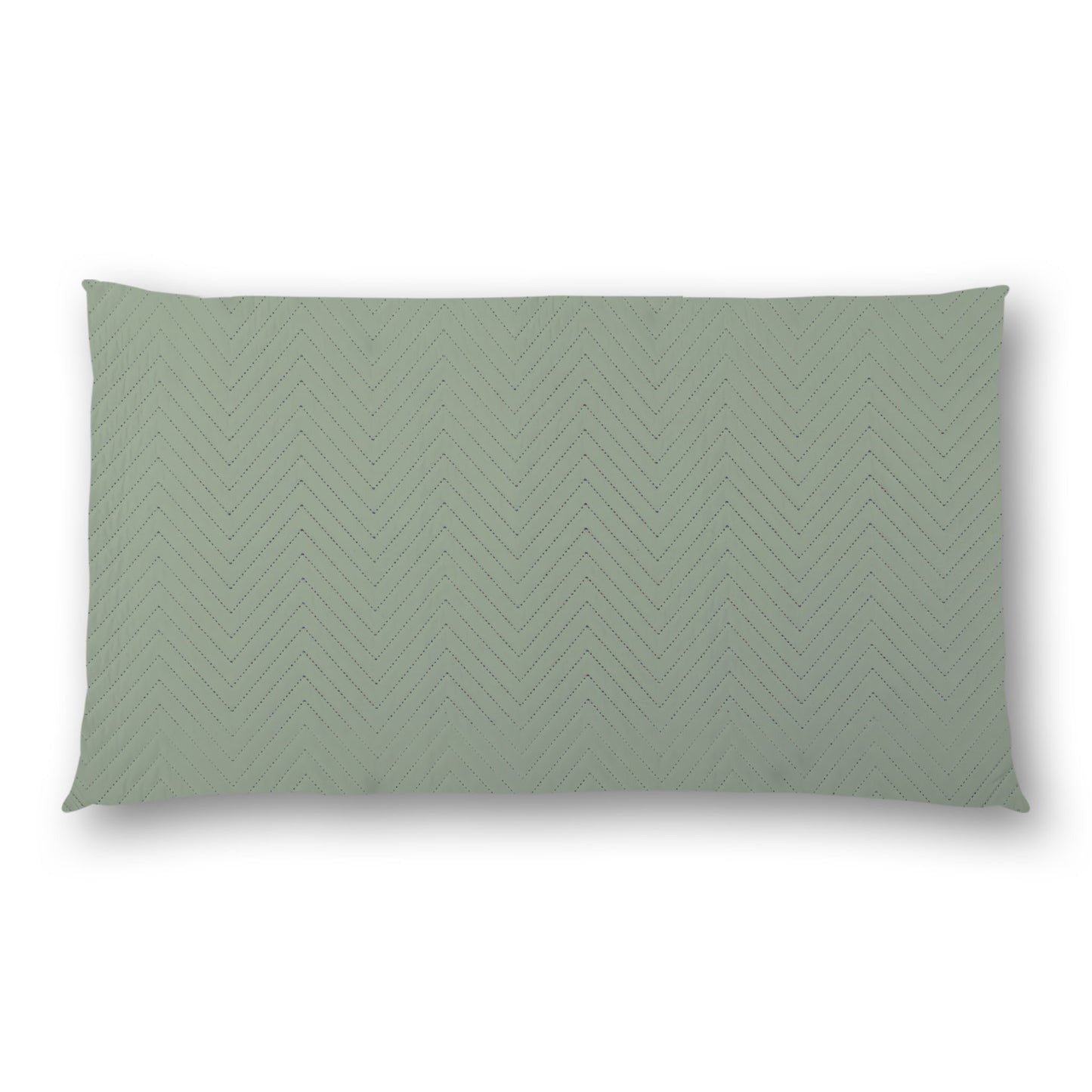 Green Quilted Polyester Pillow Sham | QPSH-MF-1052, 36 x 20 inches
