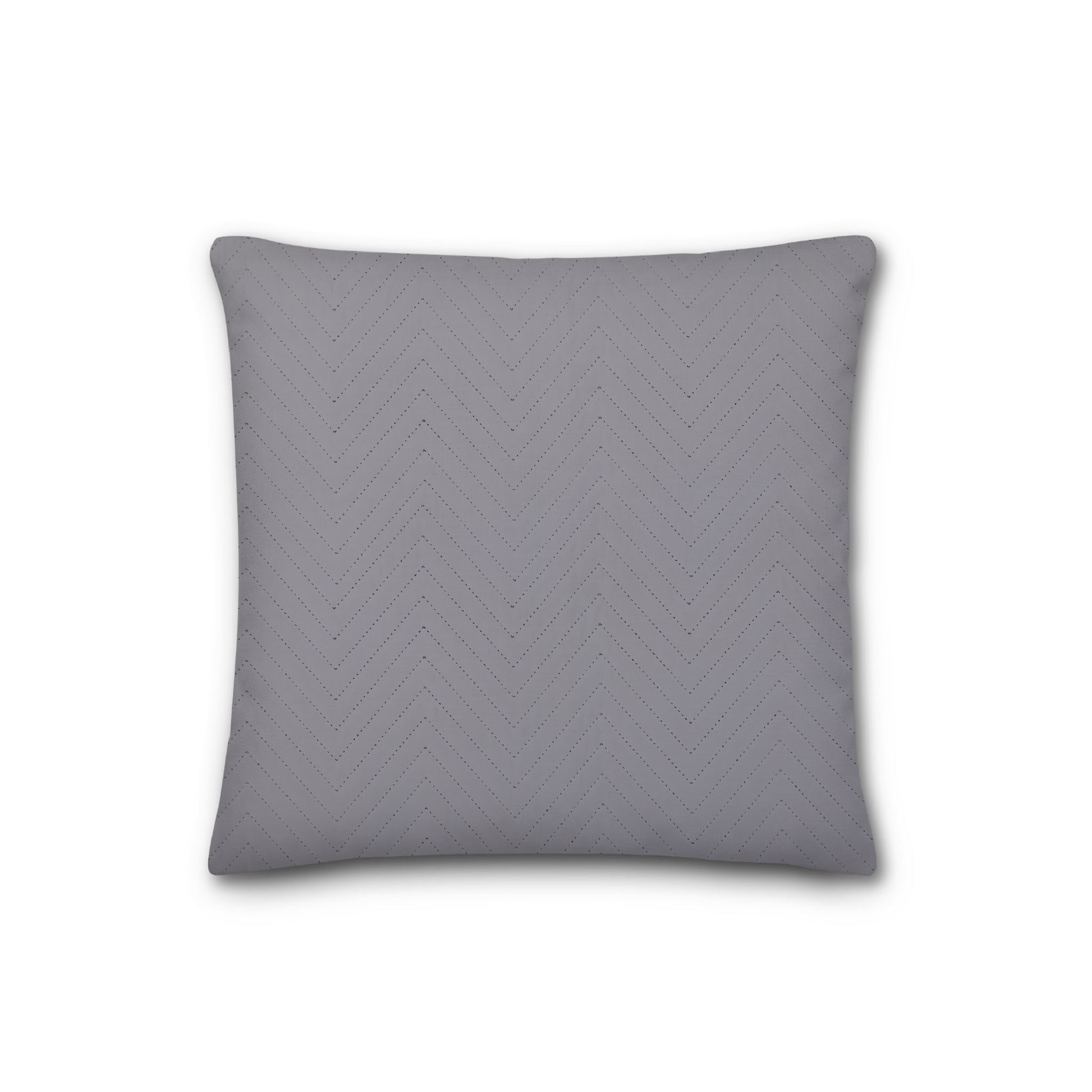 Grey Quilted Polyester Pillow Sham | QPSH-MF-1203, 26 x 26 inches
