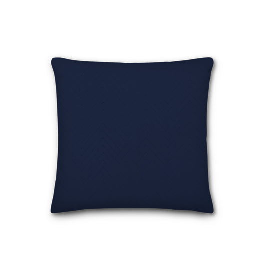 Navy Blue Quilted Polyester Pillow Sham | QPSH-MF-1271, 26 x 26 inches