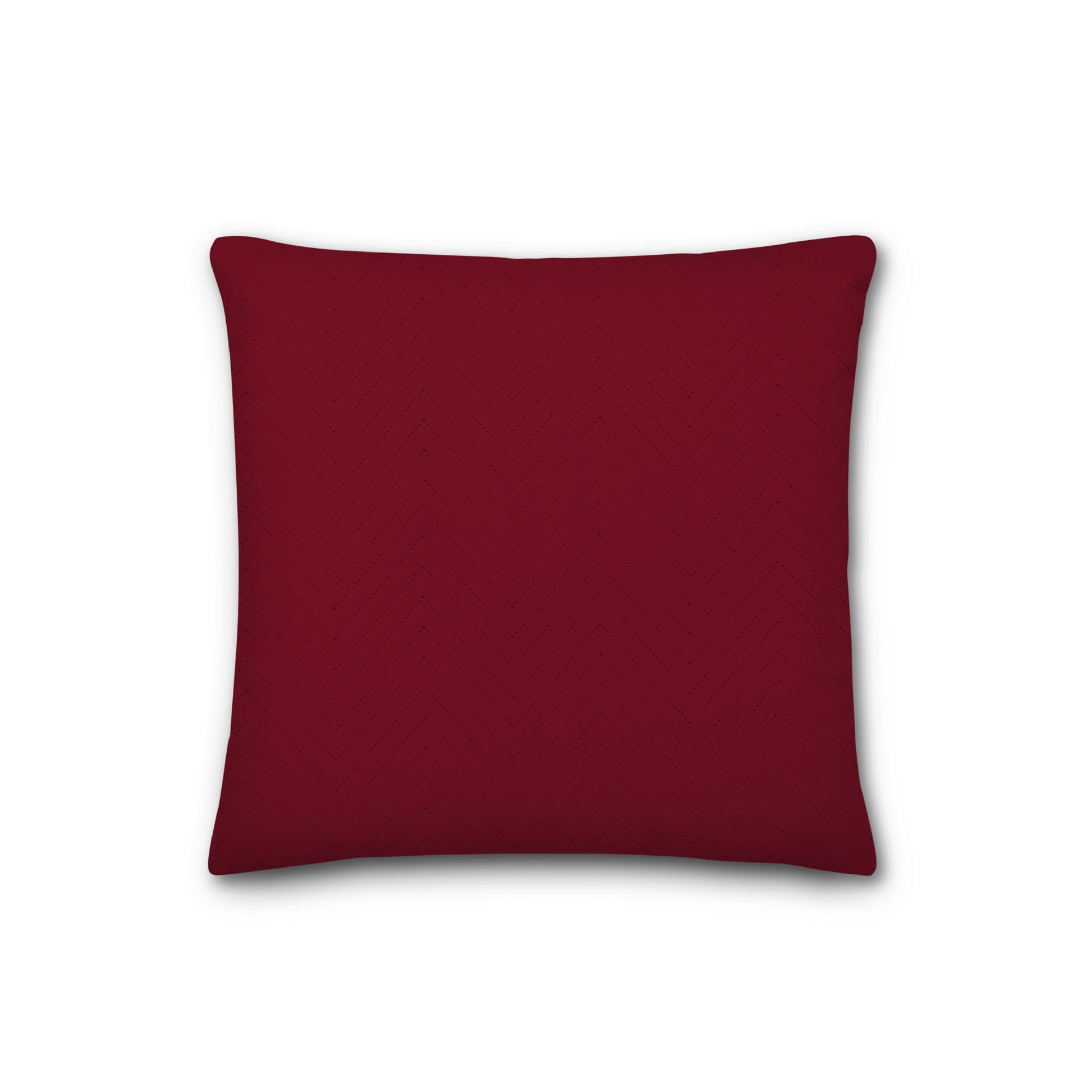 Burgundy Red Quilted Polyester Pillow Sham | QPSH-MF-1281, 26 x 26 inches