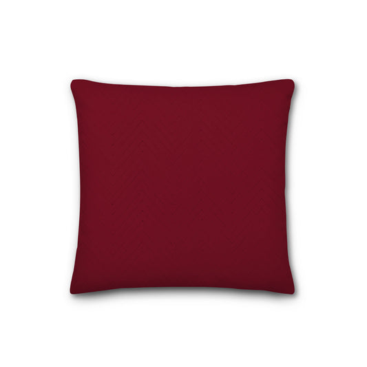 Burgundy Red Quilted Polyester Pillow Sham | QPSH-MF-1281, 26 x 26 inches
