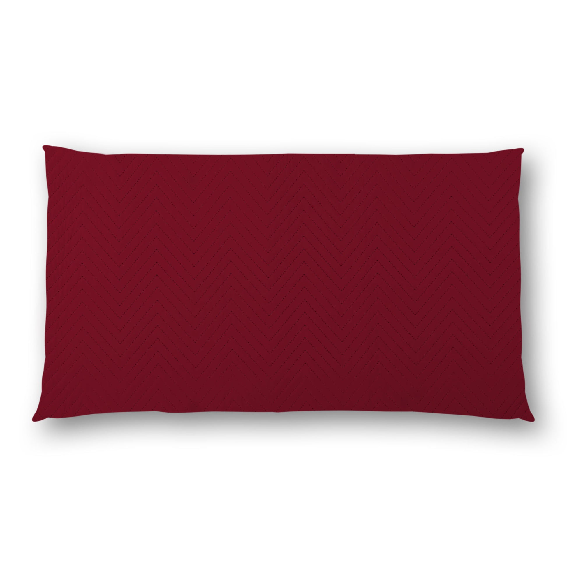 Burgundy Red Quilted Polyester Pillow Sham | QPSH-MF-1281, 36 x 20 inches