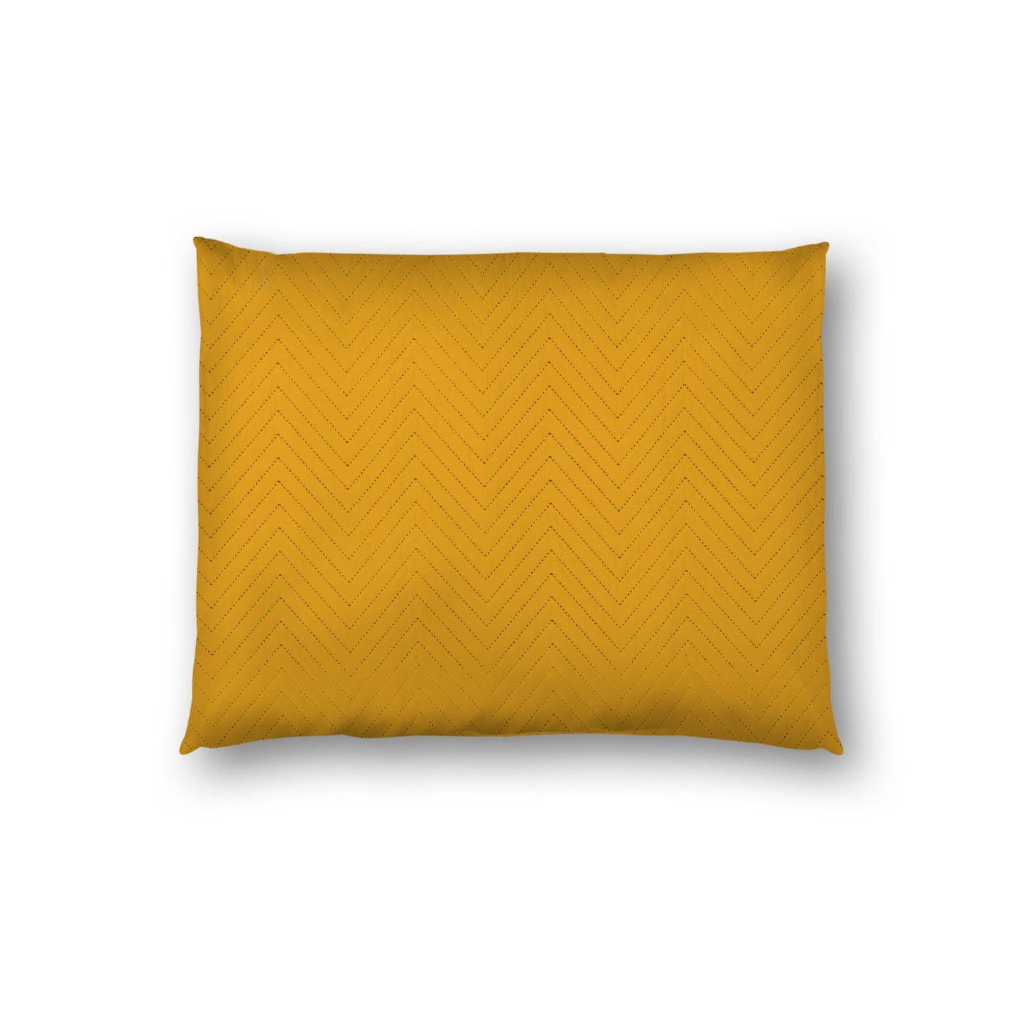 Yellow-Orange Quilted Polyester Pillow Sham | QPSH-CS-1390, 26 x 20 inches