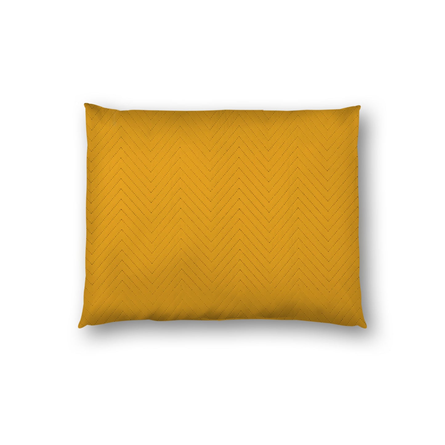 Yellow-Orange Quilted Polyester Pillow Sham | QPSH-MF-1390, 26 x 20 inches