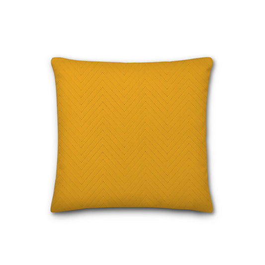 Yellow-Orange Quilted Polyester Pillow Sham | QPSH-CS-1390, 26 x 26 inches