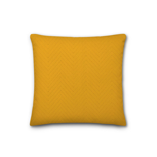 Yellow-Orange Quilted Polyester Pillow Sham | QPSH-MF-1390, 26 x 26 inches
