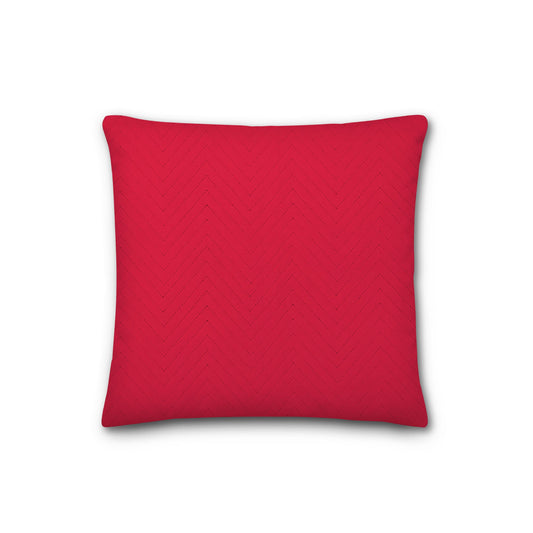 Red Quilted Polyester Pillow Sham | QPSH-CS-1330, 26 x 26 inches