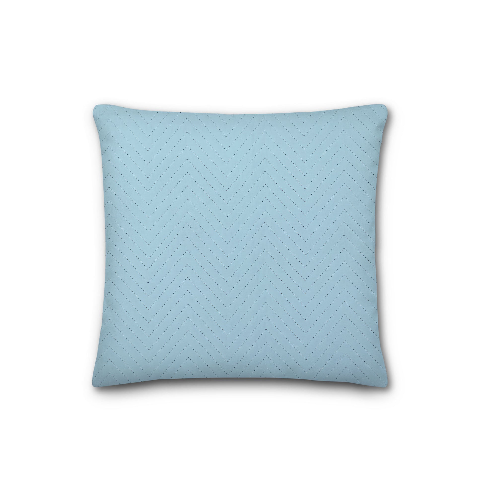 Blue Quilted Polyester Pillow Sham  | QPSH-MF-1370, 26 x 26 inches