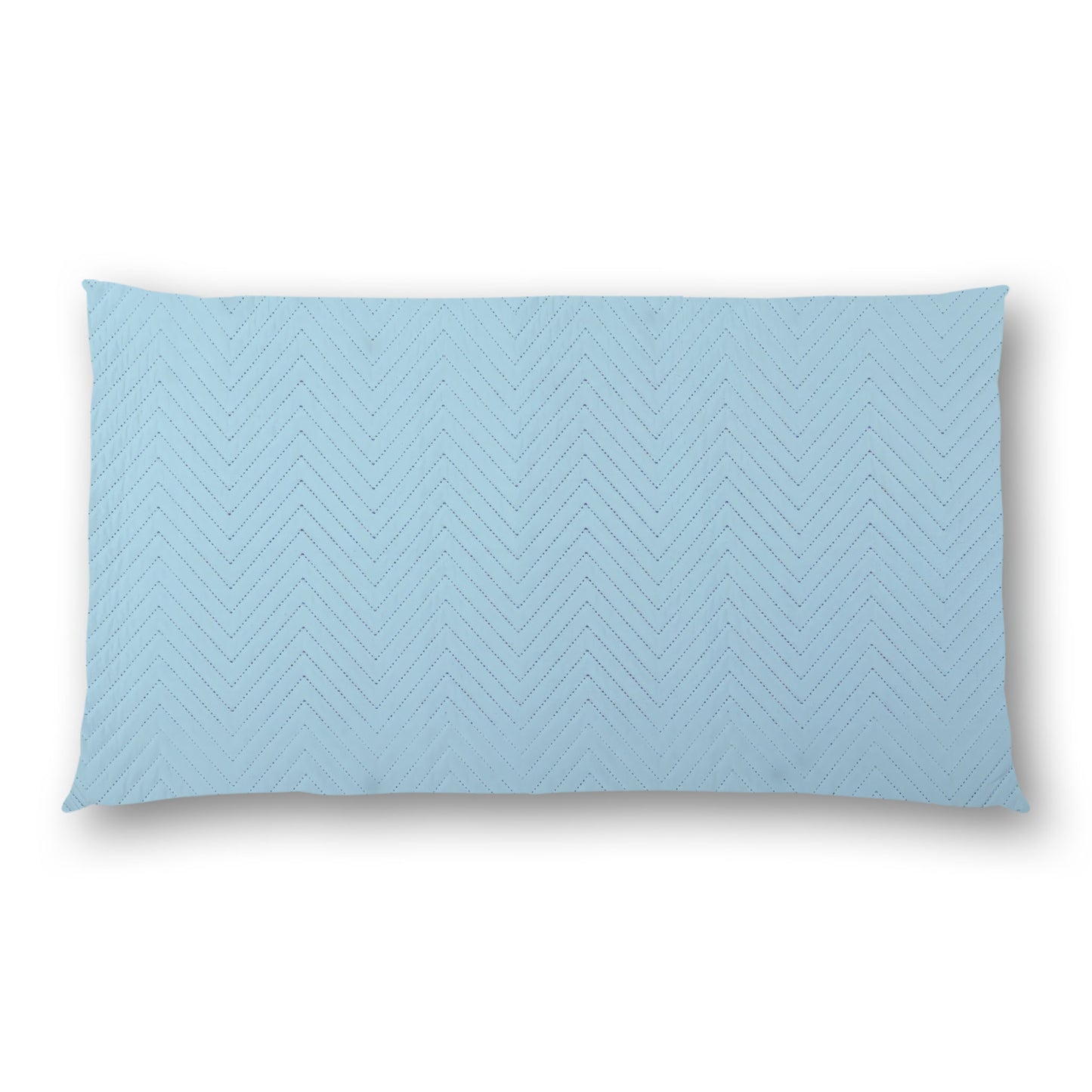 Blue Quilted Polyester Pillow Sham  | QPSH-MF-1370, 36 x 20 inches