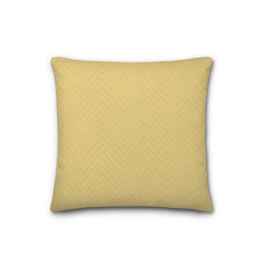 Yellow Quilted Polyester Pillow Sham | QPSH-CS-1381, 26 x 26 inches