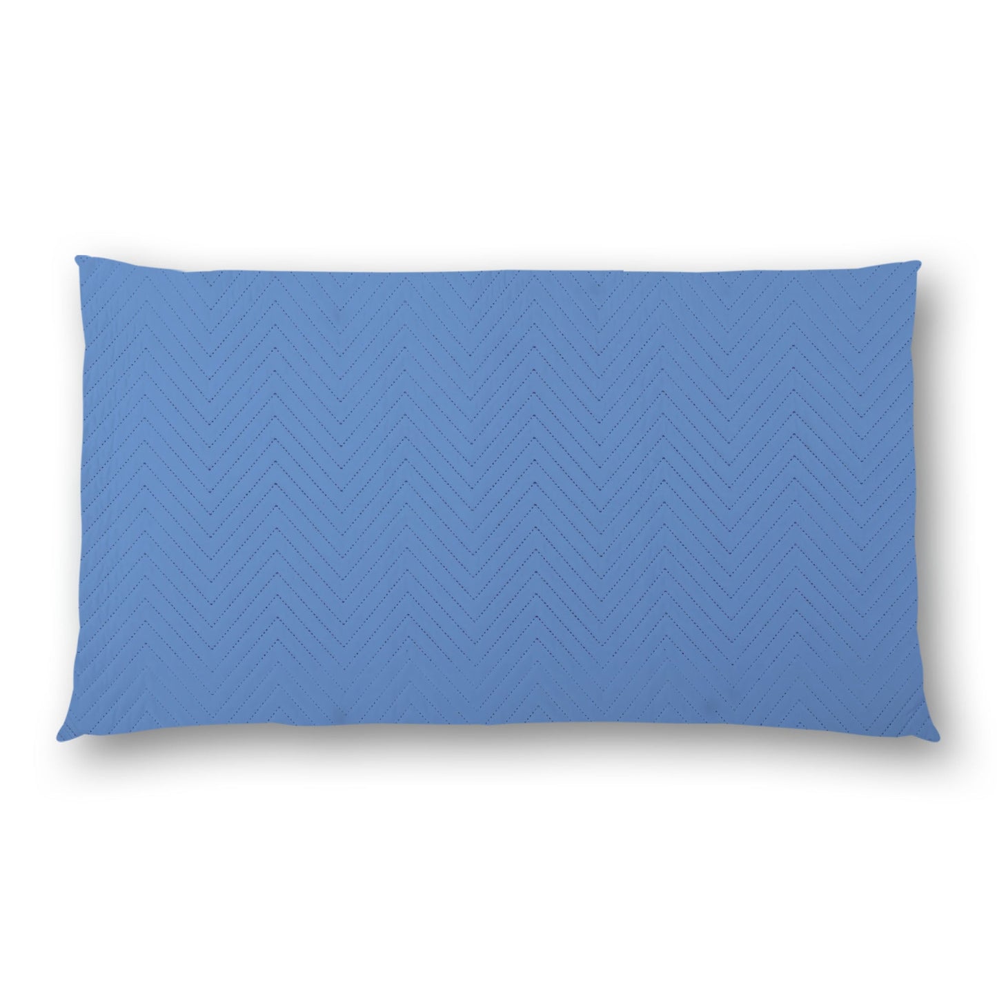 Blue Quilted Polyester Pillow Sham | QPSH-CS-1400, 36 x 20 inches