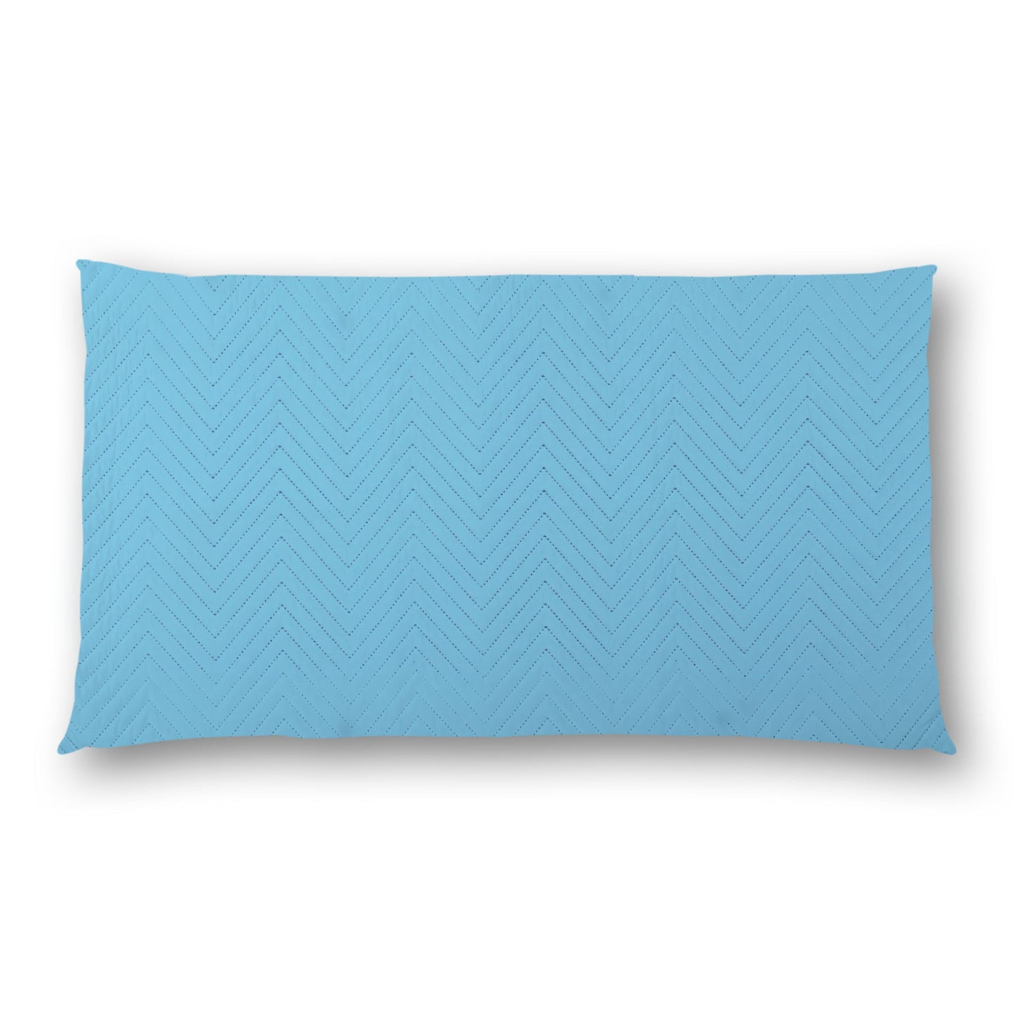 Blue Quilted Polyester Pillow Sham | QPSH-CS-1430, 36 x 20 inches