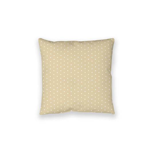Desert Sand Spun Polyester Floor Pillow, White Diamonds on Top, Desert Sand Bottom, 28 x 28 inches