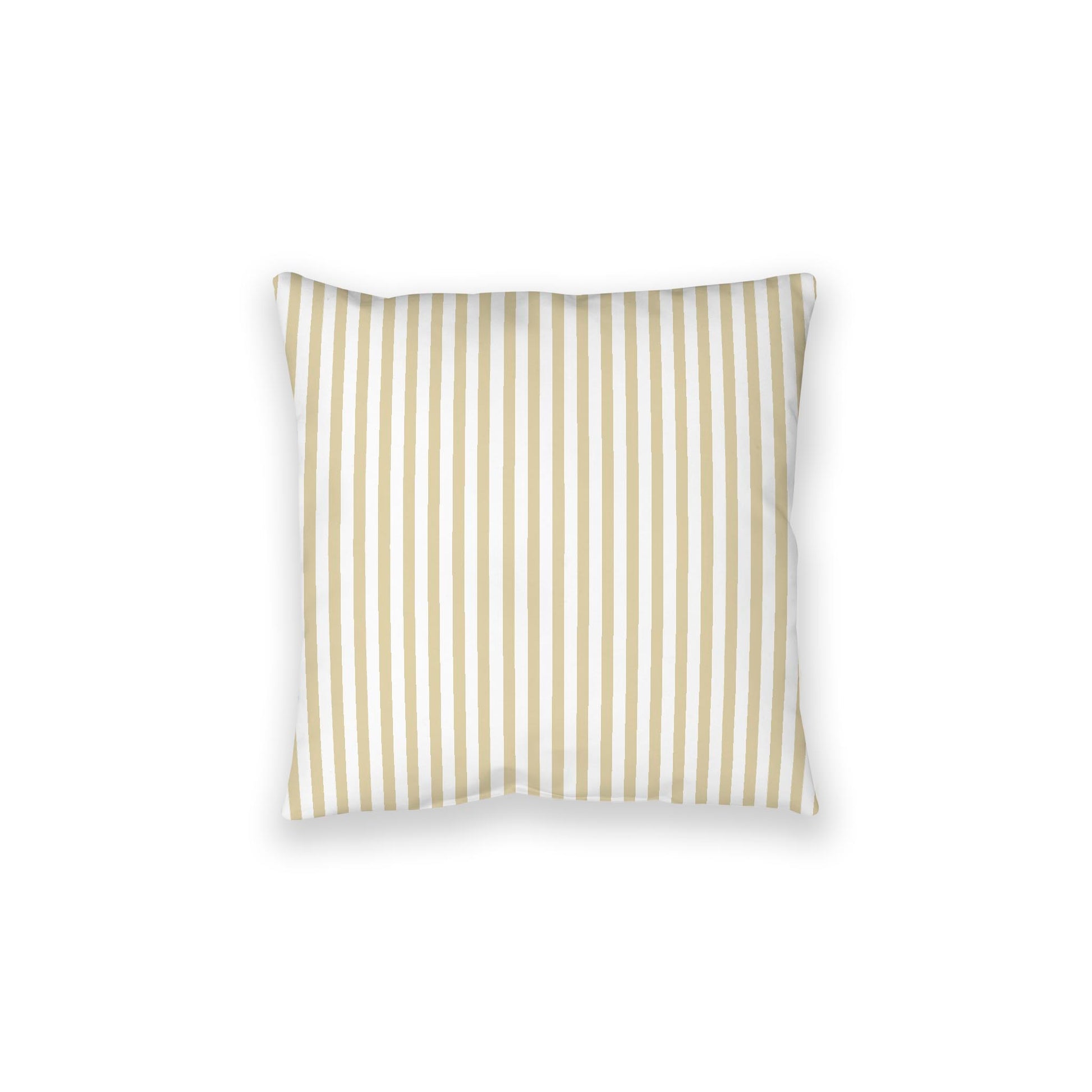 White Spun Polyester Floor Pillow, Thin Desert Sand Bars on Top, White Bottom, 28 x 28 inches