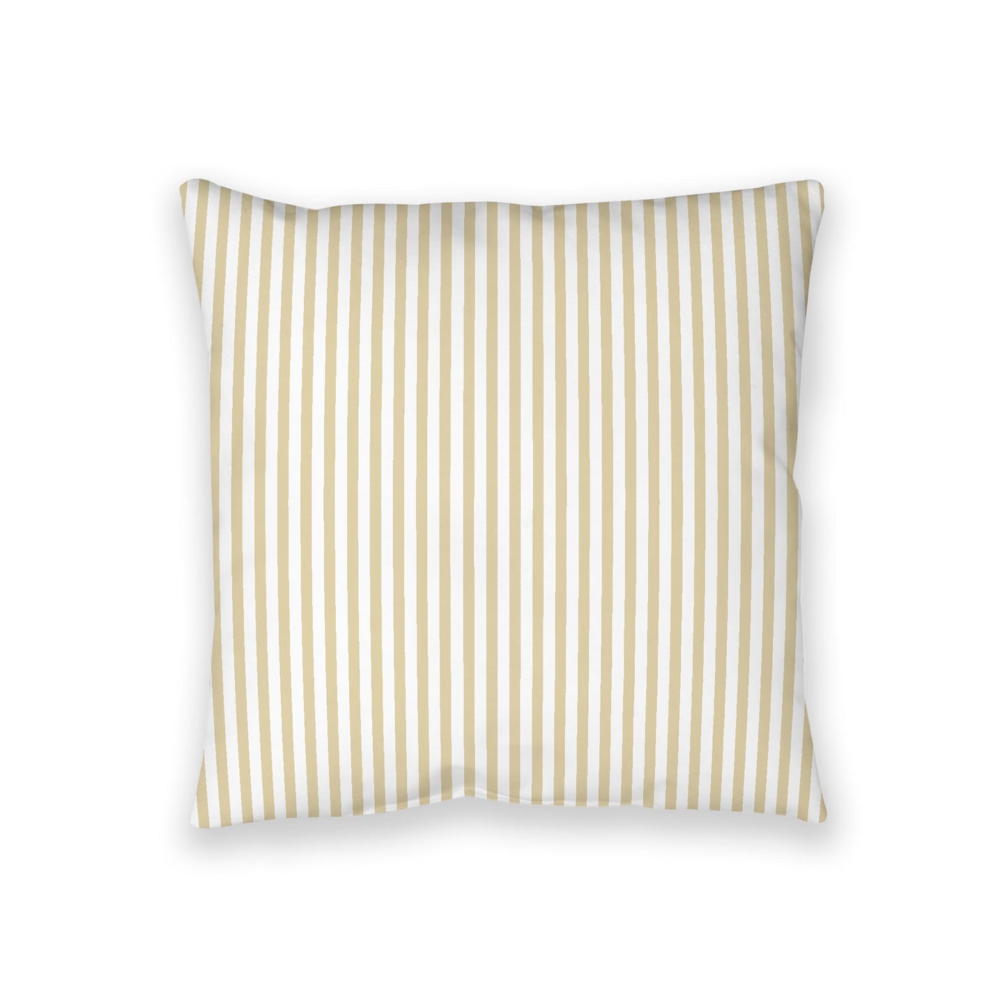 White Spun Polyester Floor Pillow, Thin Desert Sand Bars on Top, White Bottom, 36 x 36 inches