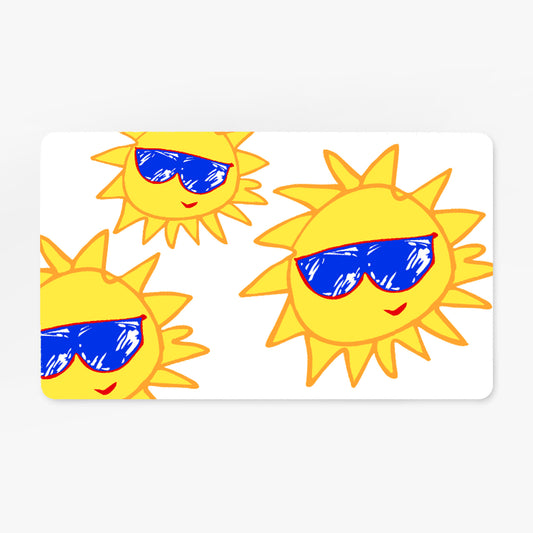 Cheerful Vibes Indoor/Outdoor Door Mat, Colorful Sunny Welcome Mat | DMSF