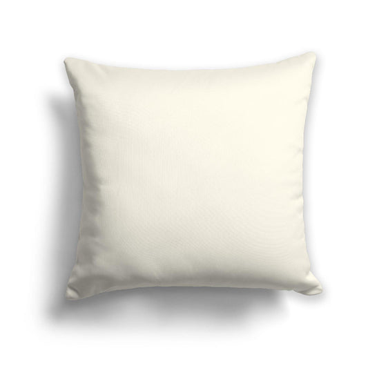 Pale Cream Spun Polyester Throw Pillow, Size 26 x 26 inches / 66 x 66 cm
