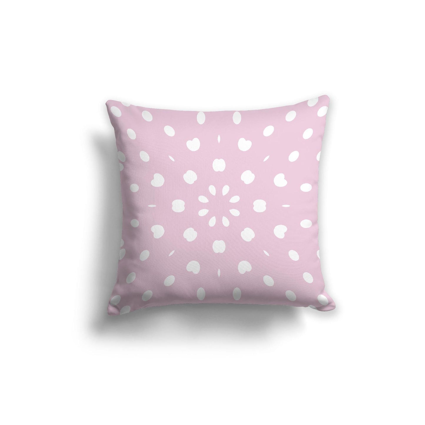 Pink Spun Polyester Throw Pillow with White Burst Pattern on Front 20 x 20 inches / 51 x 51 cm