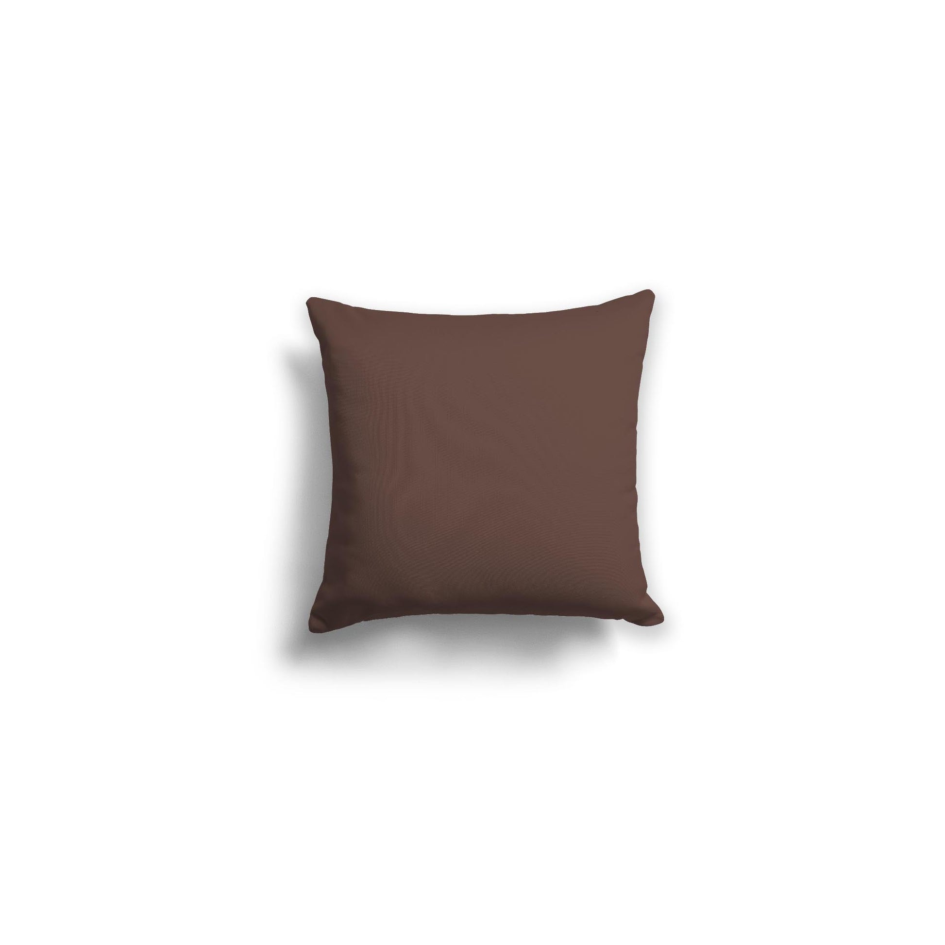 Brown Spun Polyester Throw Pillow 14 x 14 inches / 36 x 36 cm