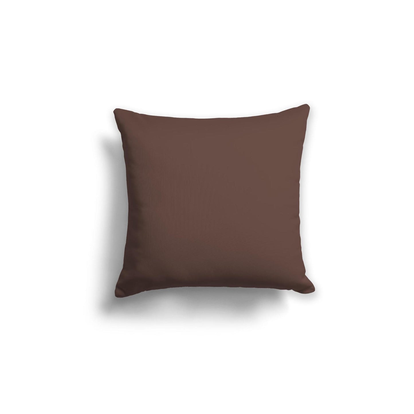 Brown Spun Polyester Throw Pillow 18 x 18 inches / 46 x 46 cm