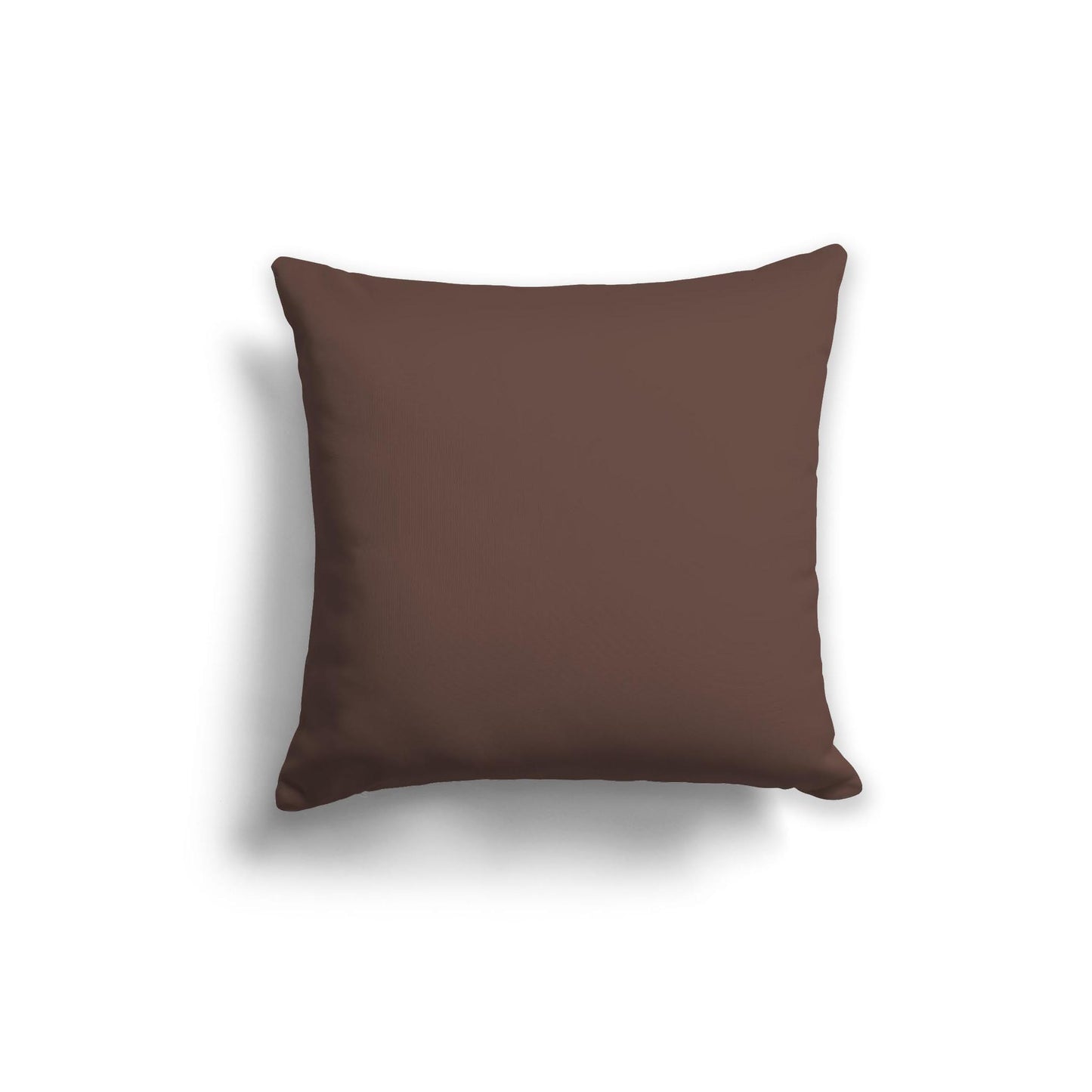 Brown Spun Polyester Throw Pillow 20 x 20 inches / 51 x 51 cm