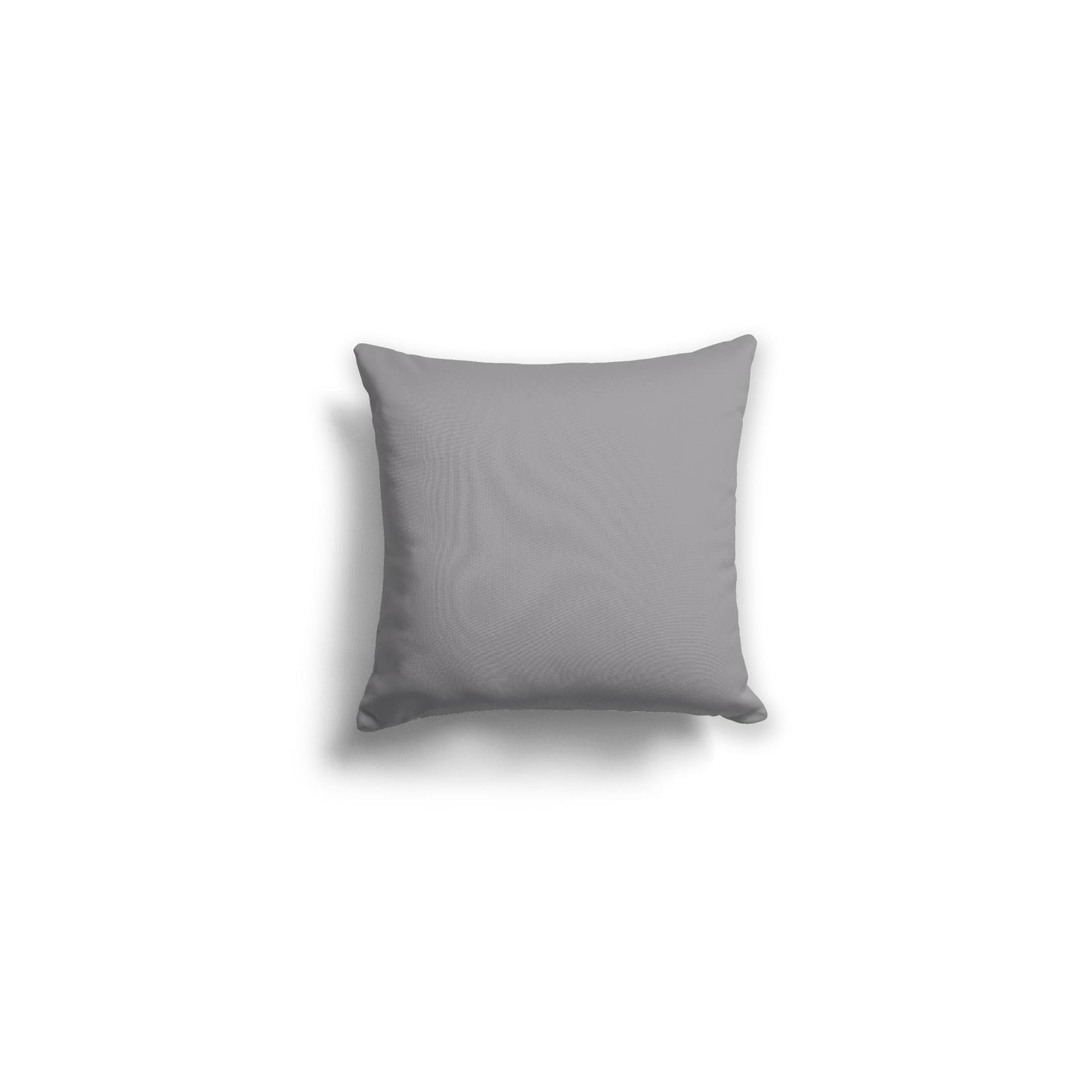 Grey Spun Polyester Throw Pillow 14 x 14 inches / 36 x 36 cm