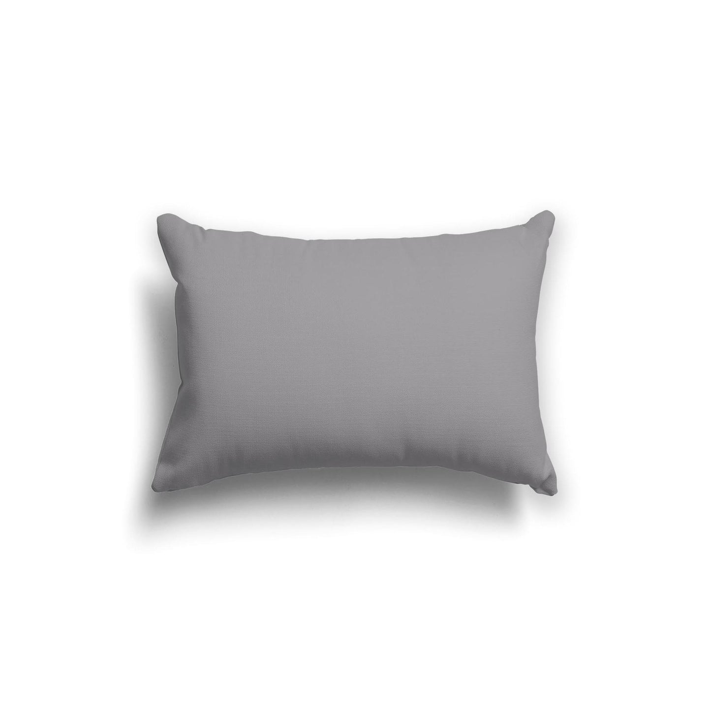Grey Spun Polyester Throw Pillow 20 x 14 inches / 51 x 36 cm