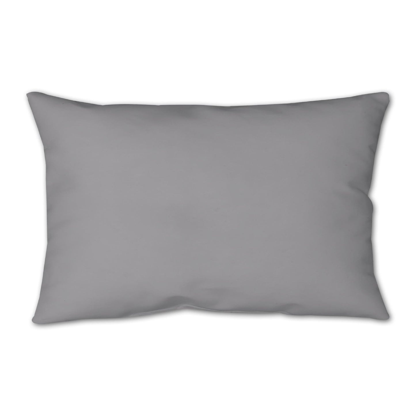 Grey Spun Polyester Throw Pillow 25 x 18 inches / 63.5 x 66 cm
