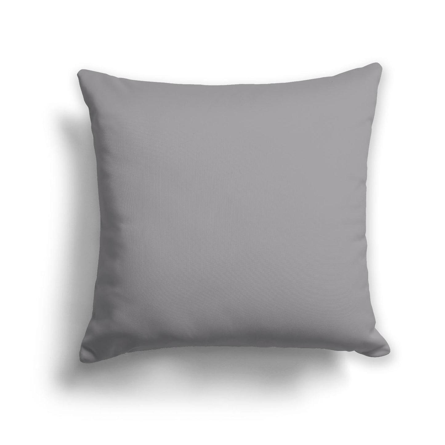 Grey Spun Polyester Throw Pillow 26 x 26 inches / 66 x 66 cm
