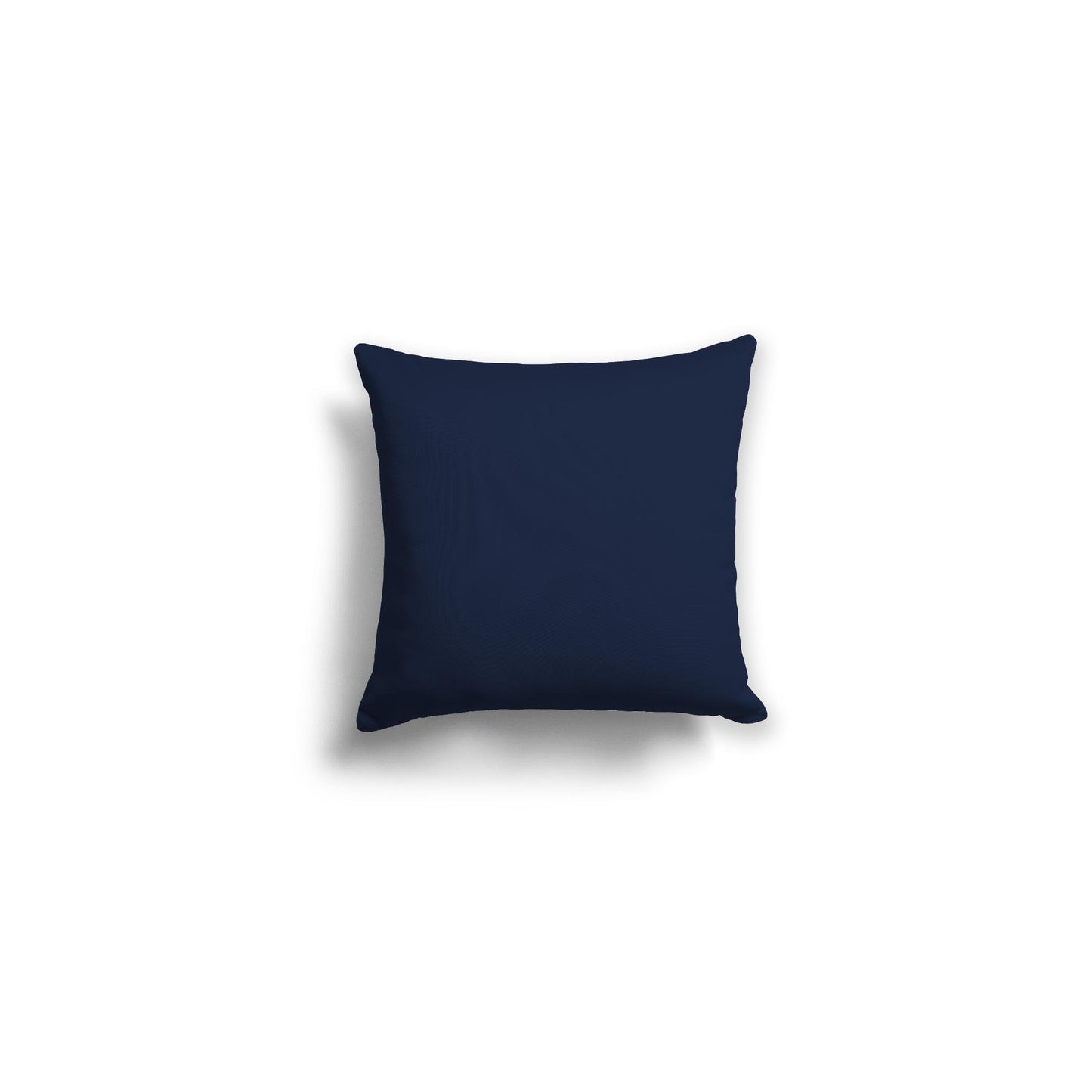 Navy Blue Spun Polyester Throw Pillow 14 x 14 inches / 36 x 36 cm