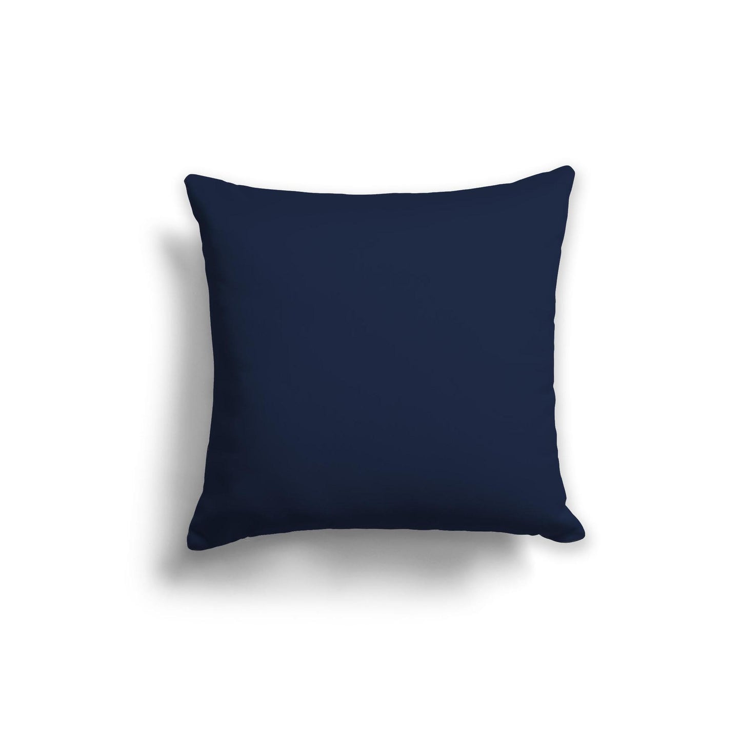 Navy Blue Spun Polyester Throw Pillow 20 x 20 inches / 51 x 51 cm