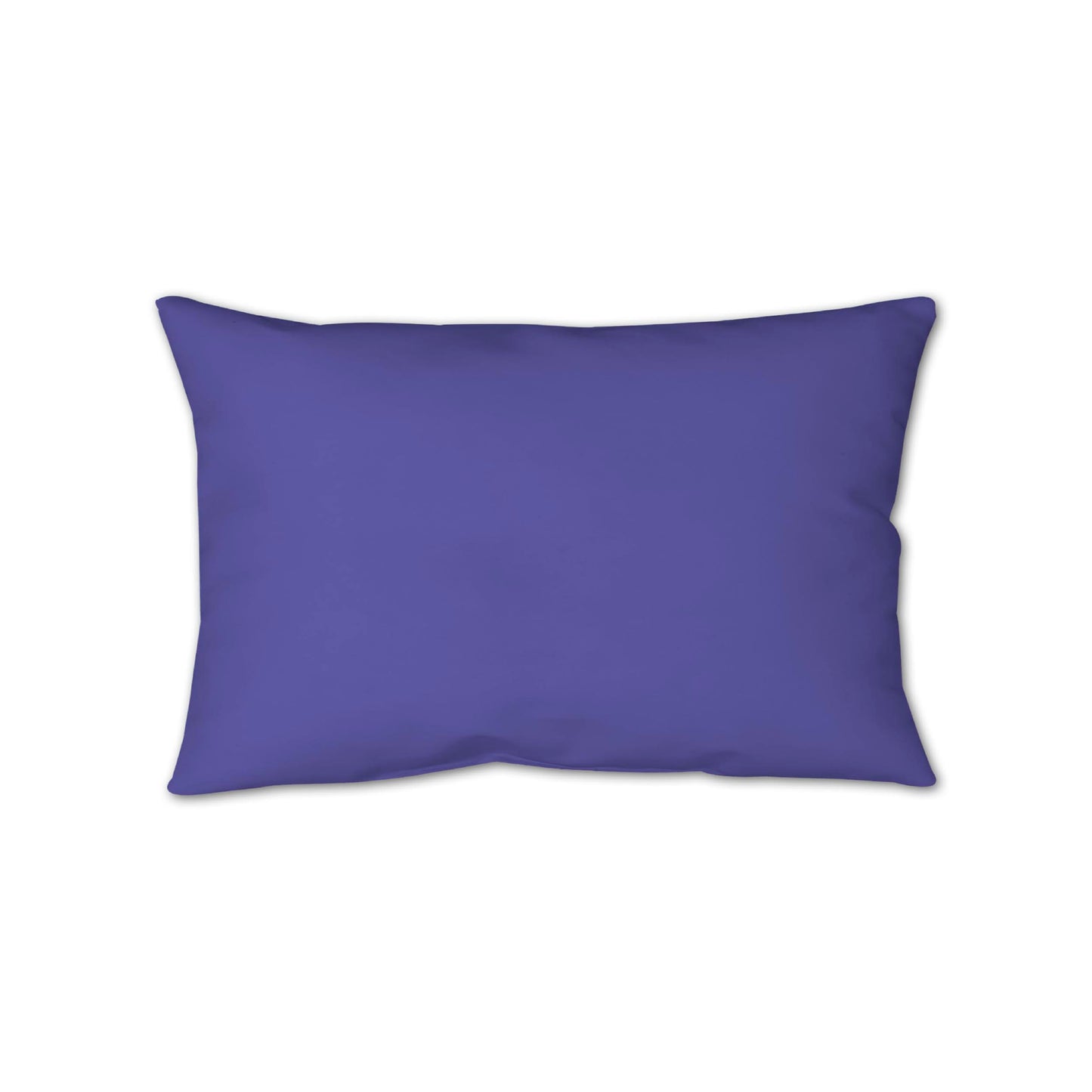 White Spun Polyester Throw Pillow with Thin Purple Bars on Front 25 x 18 inches / 63.5 x 66 cm