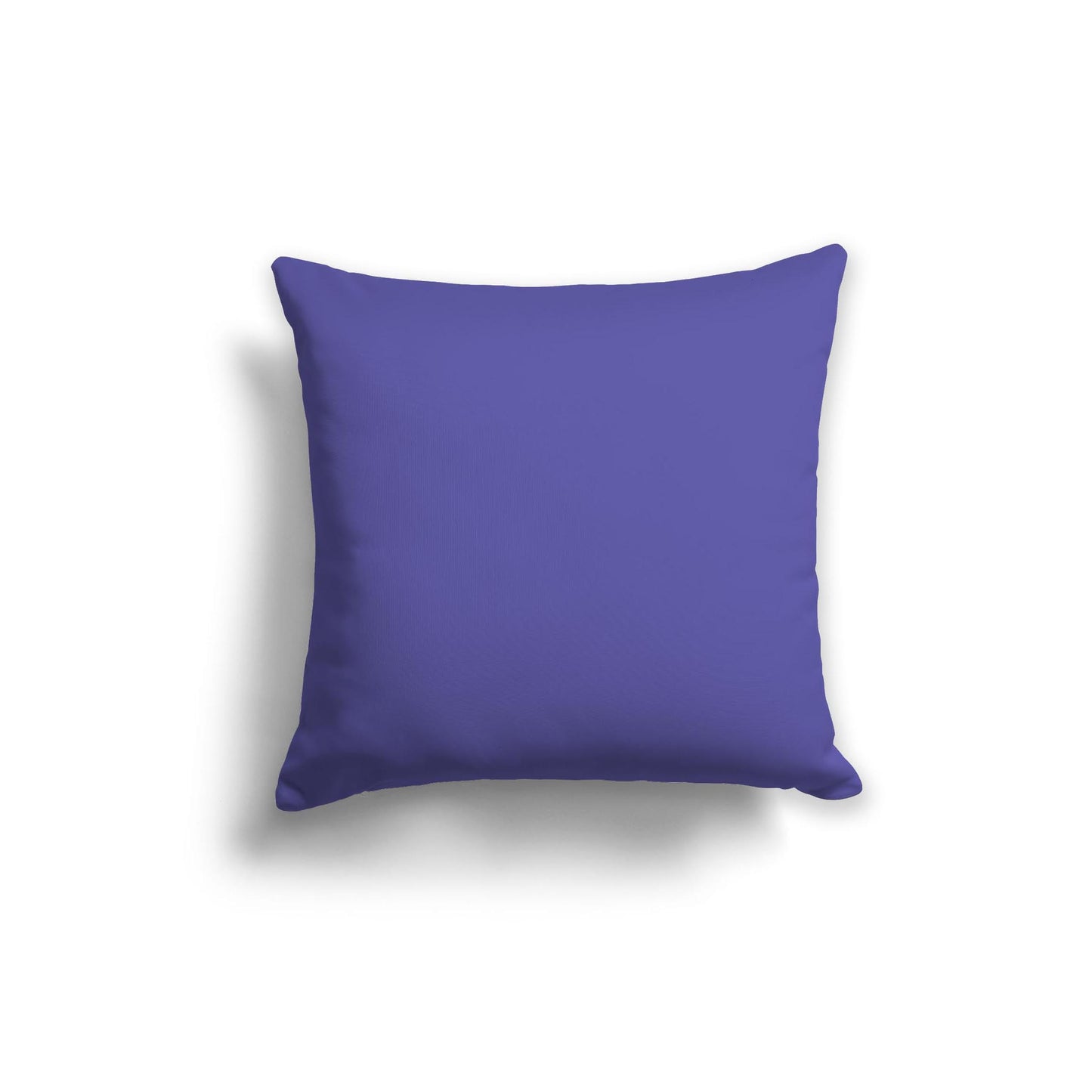 White Spun Polyester Throw Pillow with Thin Purple Bars on Front 26 x 26 inches / 66 x 66 cm