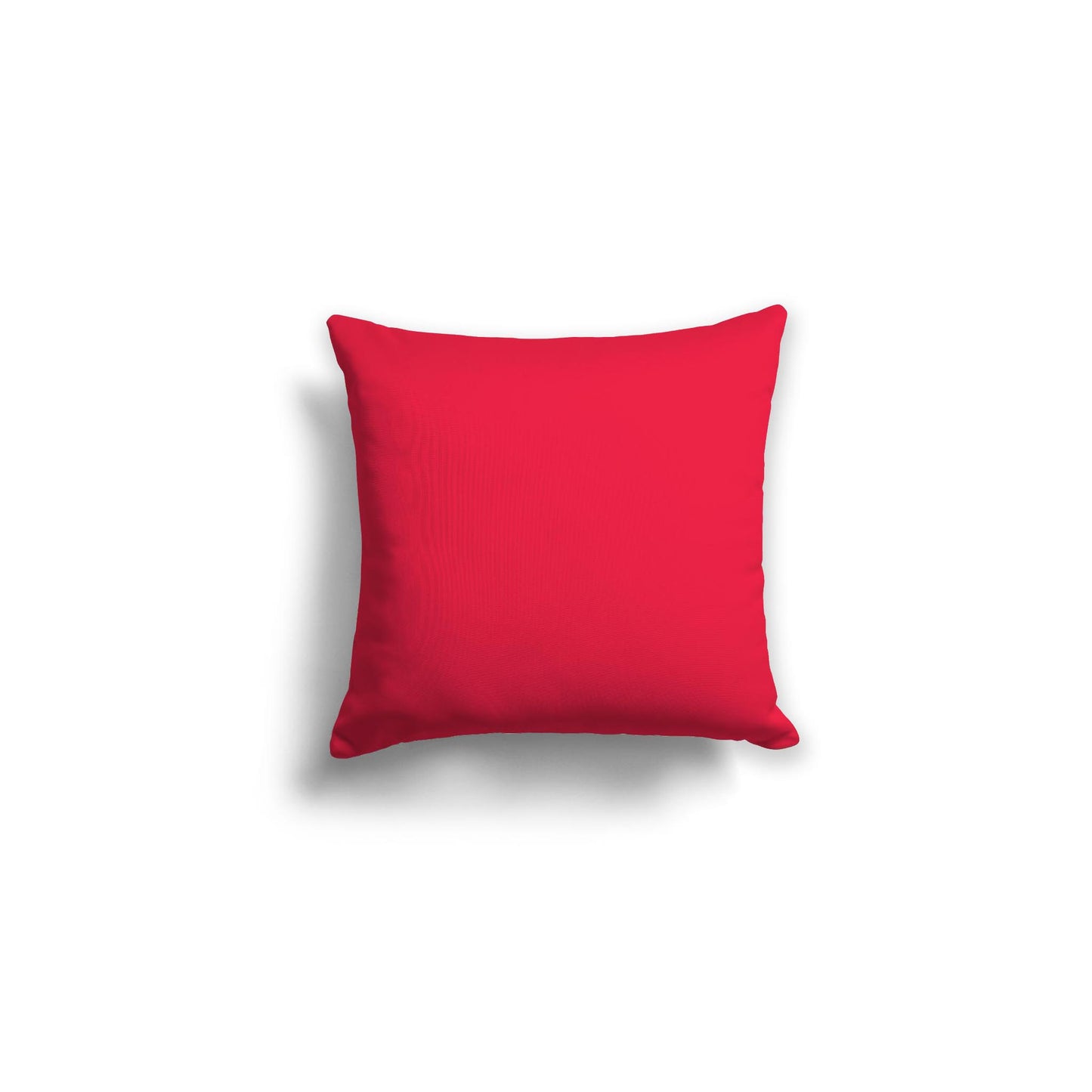 Red Spun Polyester Throw Pillow 16 x 16 inches / 41 x 41 cm