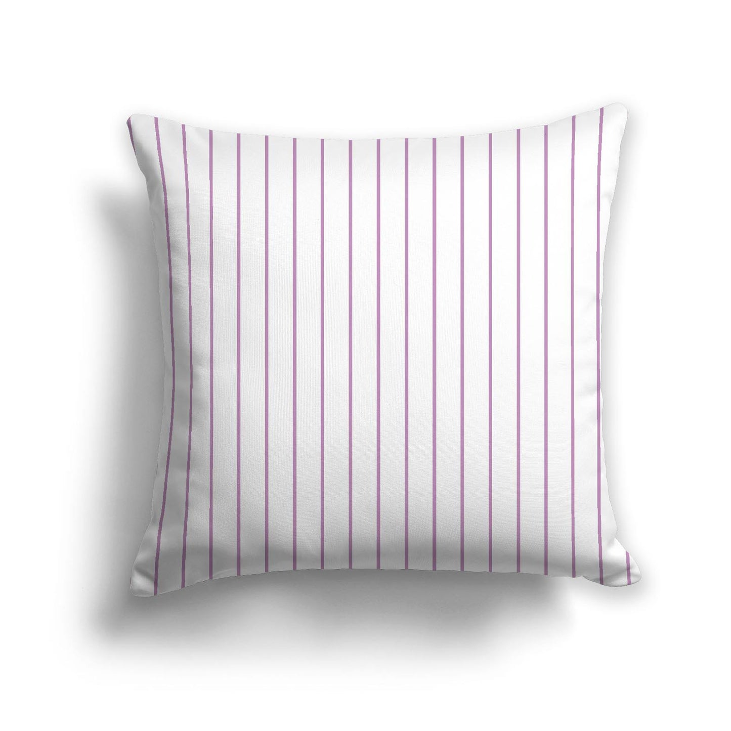 Off-White Cotton Canvas Cushion Covers with Fine Mauve Stripes on Front, CACU-1360-151