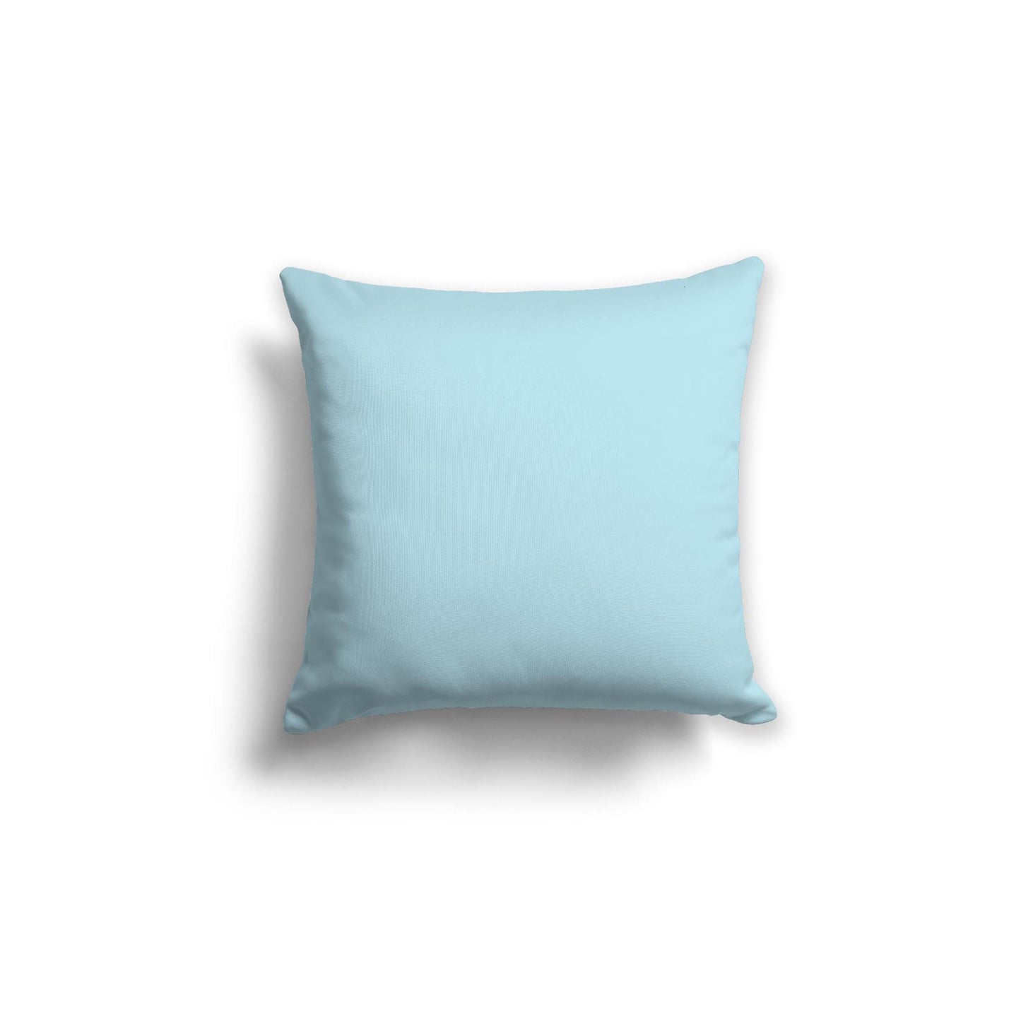 Light Blue Spun Polyester Throw Pillow 18 x 18 inches / 46 x 46 cm