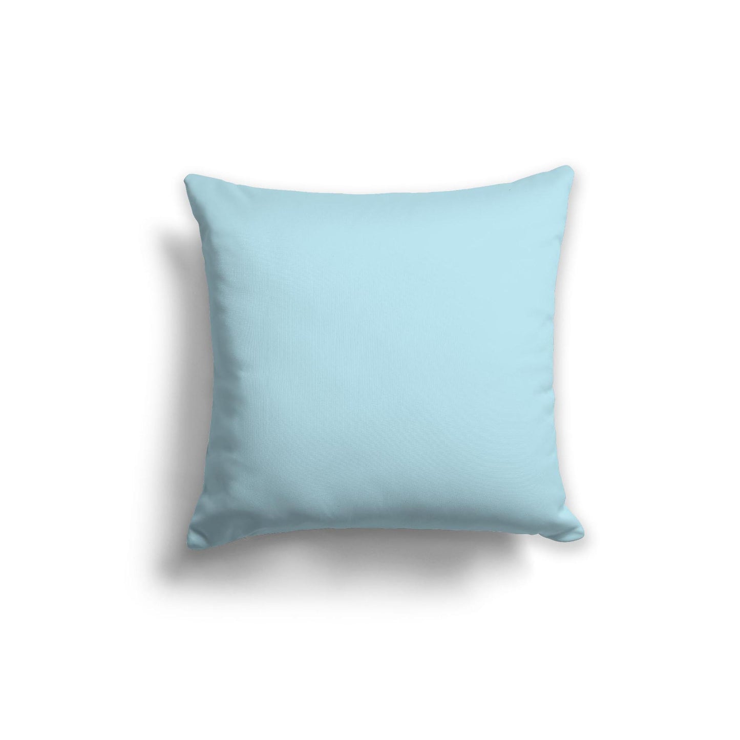 Light Blue Spun Polyester Throw Pillow 20 x 20 inches / 51 x 51 cm