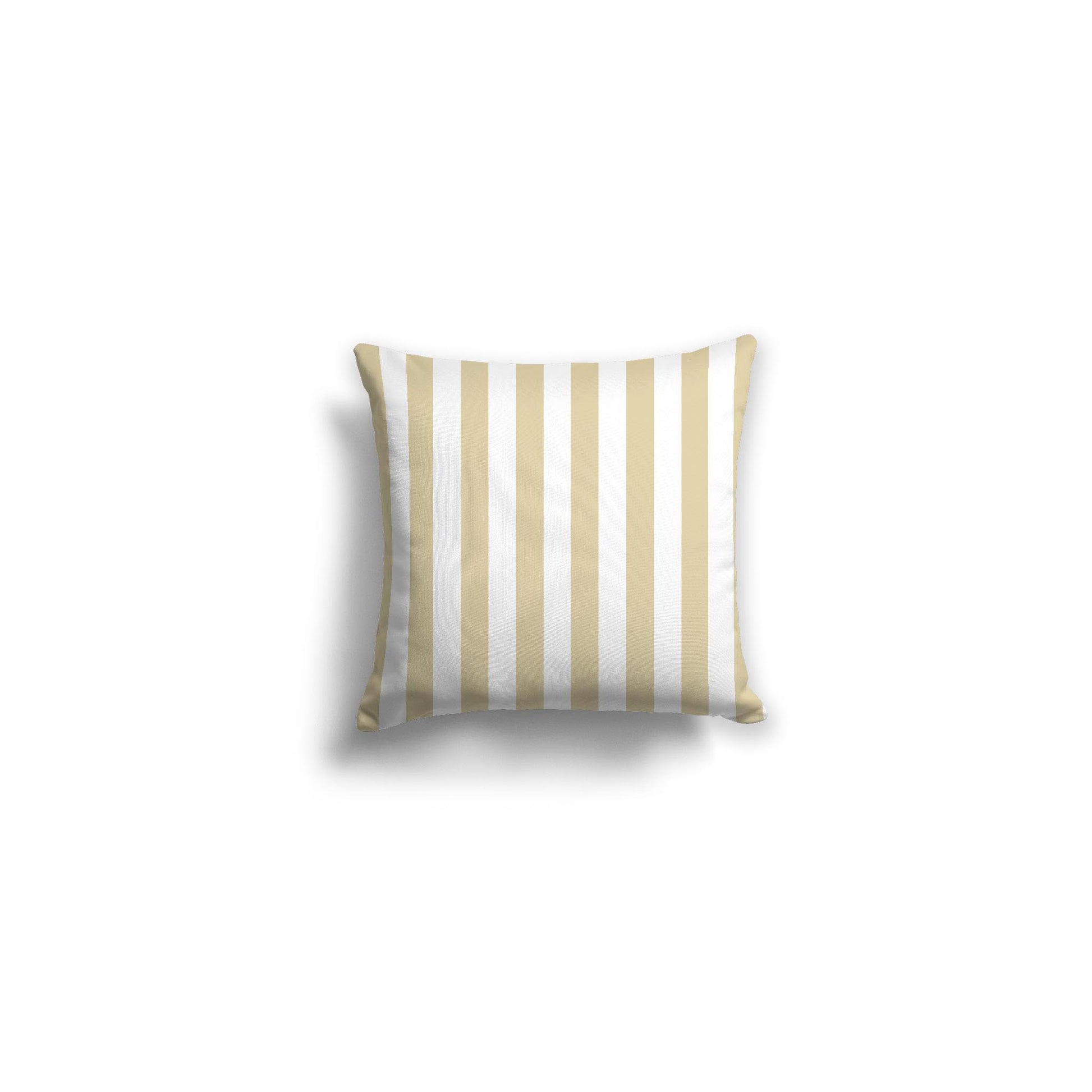 White Spun Polyester Throw Pillow with Desert Sand Bars on Front 14 x 14 inches / 36 x 36 cm