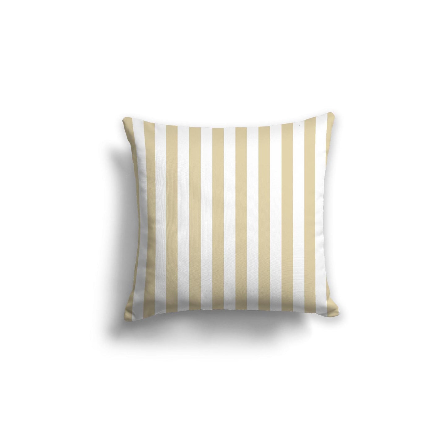 White Spun Polyester Throw Pillow with Desert Sand Bars on Front 18 x 18 inches / 46 x 46 cm